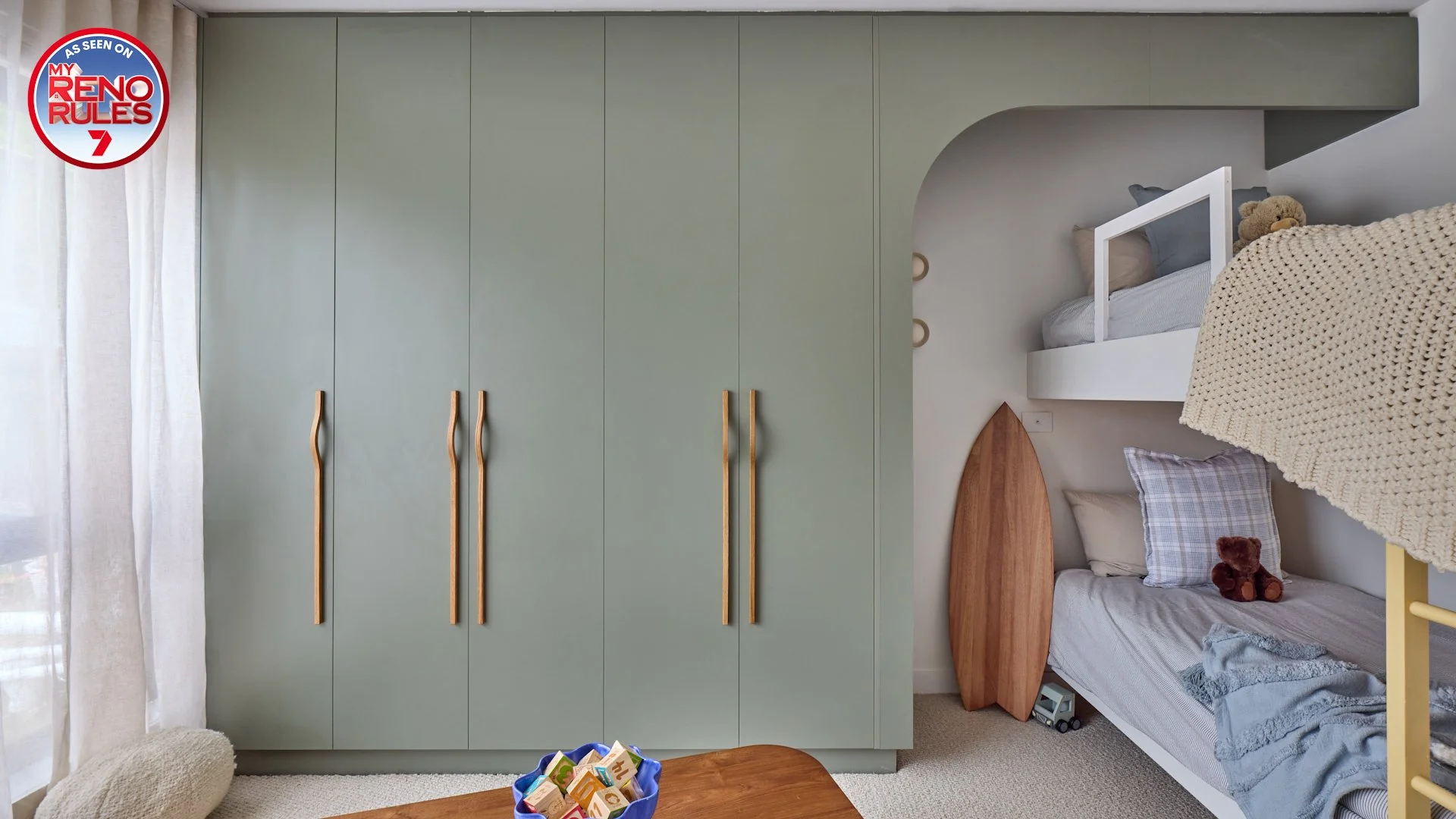 Built-in bedroom cabinetry and wardrobe storage